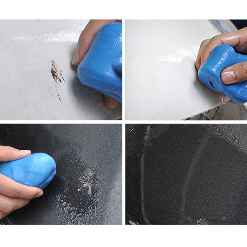 Bară de argilă pentru mașini Unelte de curățare pentru spălarea vehiculelor Albastru 100g Curățător Mașină de spălat Îngrijire auto Slagă Noroi Îndepărtați Accesorii portabile pentru detalii