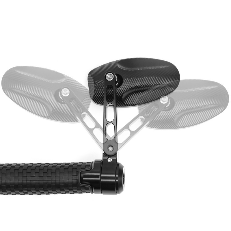 Accesorii pentru motociclete Cafer Racer Oglindă laterală pentru motocicletă Mâner CNC Mâner oglindă Oglinzi retrovizoare de capăt