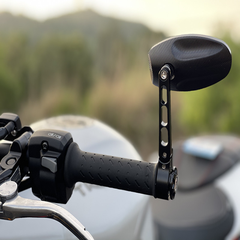 Accesorii pentru motociclete Cafer Racer Oglindă laterală pentru motocicletă Mâner CNC Mâner oglindă Oglinzi retrovizoare de capăt