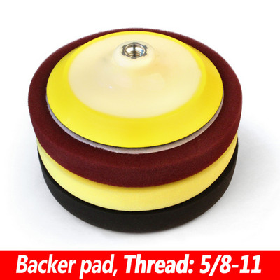 Z-LION 3-dielna sada leštiacich podložiek na auto 7 palcov s podkladovou podložkou M14 5/8-11, leštiaca podložka na auto, voskujúca špongia na kolesá, leštiaci nástroj