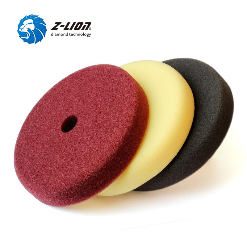 Z-LION 3-dielna sada leštiacich podložiek na auto 7 palcov s podkladovou podložkou M14 5/8-11, leštiaca podložka na auto, voskujúca špongia na kolesá, leštiaci nástroj