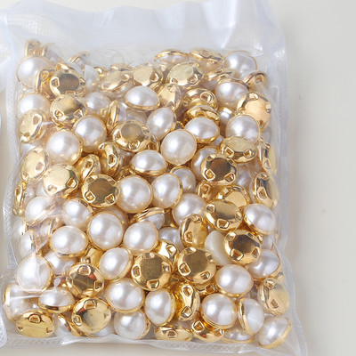 RESEN 6mm 8mm, 10mm, 12mm Cusut perle pentru rochii cu gheare auriu/sliver gheare strasuri rotunde perle nasturi cusut pe pietre
