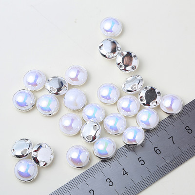 RESEN 6mm 8mm, 10mm, 12mm Cusut perle pentru rochii cu gheare auriu/sliver gheare strasuri rotunde perle nasturi cusut pe pietre