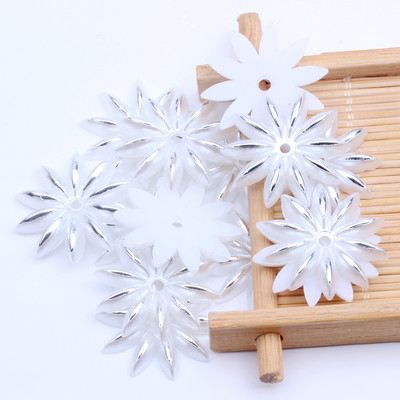 Imitație de perle margele ABS Flatback Fulg de zăpadă Perle formă de flori Perle de mărgele cu spate plat pentru frumusețe de unghii Decalcomanii Husă pentru telefon