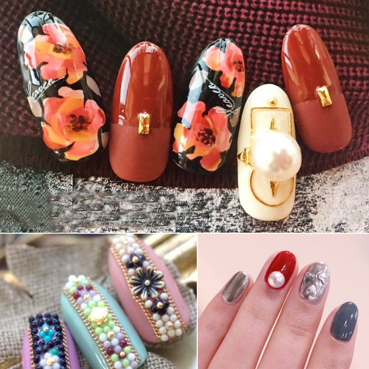 12 grile Cristal colorat Design mixt Pietre acrilice pentru unghii Mărgele Știfturi Spate plat Sfaturi strălucitoare Decorații 3D pentru unghii