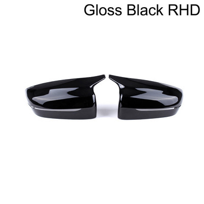 Capac pentru oglindă retrovizoare laterală pentru mașină, acoperire neagră a capacului 1 pereche LHD RHD Fibră de carbon pentru BMW Seria 5 7 G30 G38 G11 G12 17-20 Accesorii