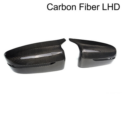 Capac pentru oglindă retrovizoare laterală pentru mașină, acoperire neagră a capacului 1 pereche LHD RHD Fibră de carbon pentru BMW Seria 5 7 G30 G38 G11 G12 17-20 Accesorii