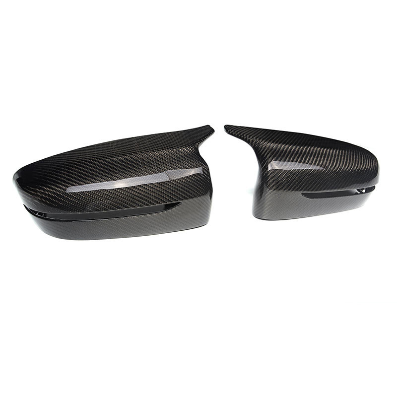 Capac pentru oglindă retrovizoare laterală pentru mașină, acoperire neagră a capacului 1 pereche LHD RHD Fibră de carbon pentru BMW Seria 5 7 G30 G38 G11 G12 17-20 Accesorii