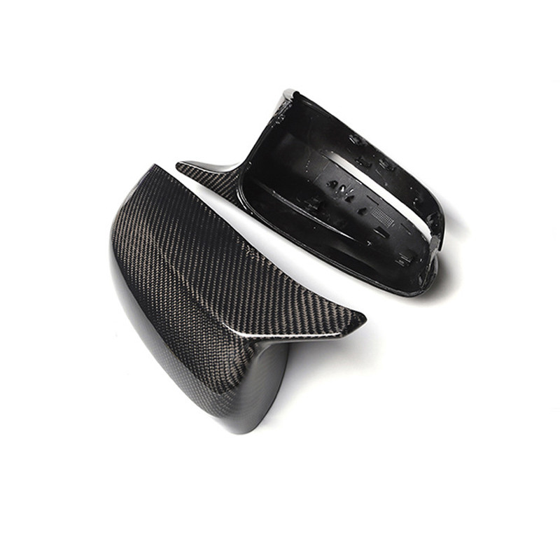 Capac pentru oglindă retrovizoare laterală pentru mașină, acoperire neagră a capacului 1 pereche LHD RHD Fibră de carbon pentru BMW Seria 5 7 G30 G38 G11 G12 17-20 Accesorii
