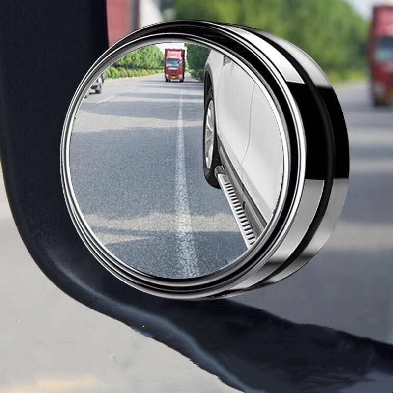 2 buc universale pentru piese auto Oglindă retrovizoare auxiliară oglindă rotundă mică, unghi larg de 360 de grade, punct mort Artefact ultra-clar