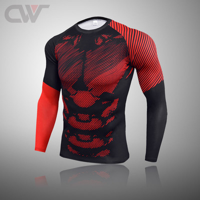 Iarna Nou Set de lenjerie de schi pentru bărbați Îmbrăcăminte termică de compresie Fitness MMA Seturi de alergare Bărbați Îmbrăcăminte sport Rashguard Bărbați