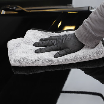 (Единична продажба) SPTA Кърпа за обеззаразяване на микрофибърни ръбове Изключително мека микрофибърна кърпа за кола за почистване на интериора