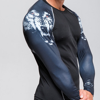 Ανδρικά εσώρουχα σκι Second Skin μακρυμάνικο πουκάμισο κολάν συμπίεσης αθλητικά χειμερινά θερμικά εσώρουχα Σετ πρώτης στρώσης 4XL