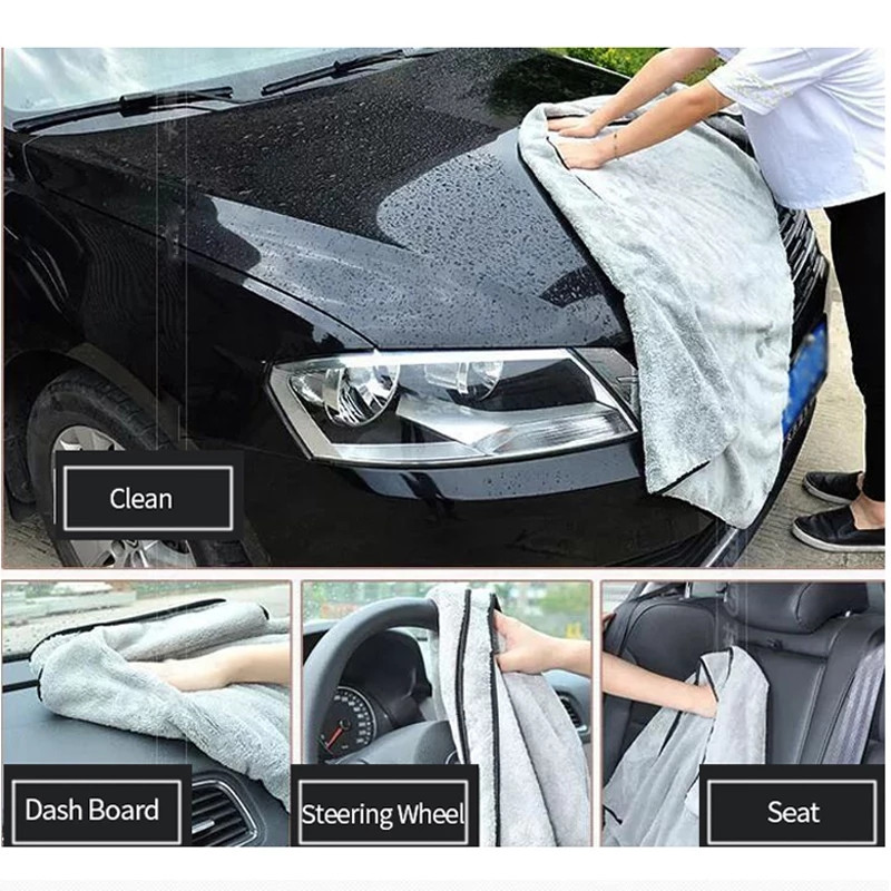 Ručnik od mikrovlakana Čišćenje automobila Sušenje Dodaci za pranje 100X40cm Super upijajuća krpa za čišćenje automobila Vrhunski ručnik od mikrovlakana za automobile