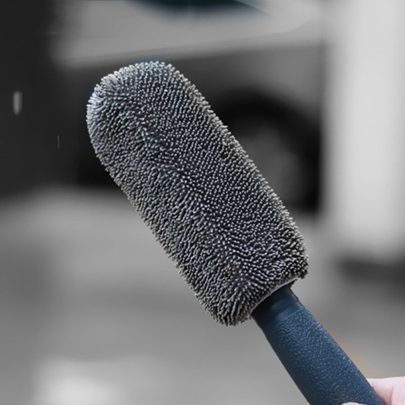 Kaasaskantav mikrokiust rattarehvi veljeharja komplekt Auto velgede pesupuhastus plastikust käepidemega autopesu jaoks Autopesu puhastusvahendid