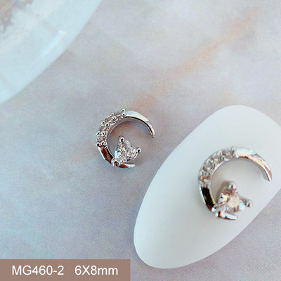 10 buc/lot Coroană de Crăciun de lux Inimă Stea Piese de artă pentru unghii Cristal de zirconiu Manichiură Accesorii pentru unghii Accesorii pentru decorațiuni Charms