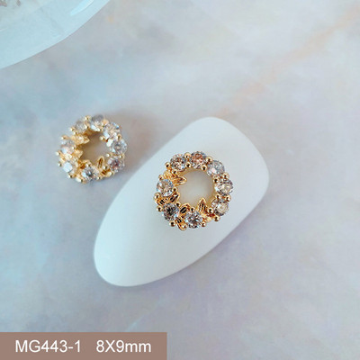 10 buc/lot Coroană de Crăciun de lux Inimă Stea Piese de artă pentru unghii Cristal de zirconiu Manichiură Accesorii pentru unghii Accesorii pentru decorațiuni Charms