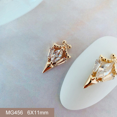 10 buc/lot Coroană de Crăciun de lux Inimă Stea Piese de artă pentru unghii Cristal de zirconiu Manichiură Accesorii pentru unghii Accesorii pentru decorațiuni Charms