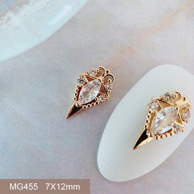 10 buc/lot Coroană de Crăciun de lux Inimă Stea Piese de artă pentru unghii Cristal de zirconiu Manichiură Accesorii pentru unghii Accesorii pentru decorațiuni Charms