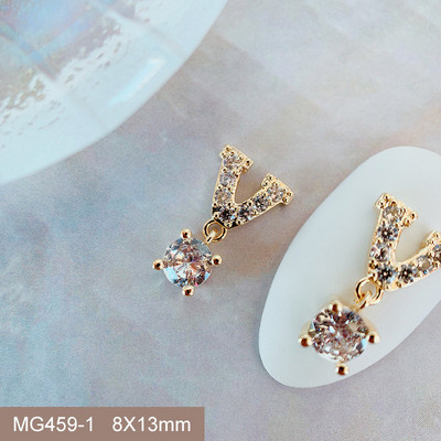 10 buc/lot Coroană de Crăciun de lux Inimă Stea Piese de artă pentru unghii Cristal de zirconiu Manichiură Accesorii pentru unghii Accesorii pentru decorațiuni Charms