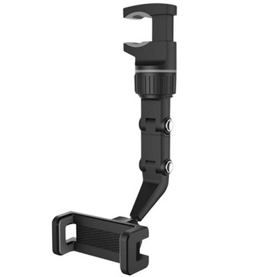 Suport pentru telefon pentru mașină, rotativ la 360 de grade, scaun pentru oglindă retrovizoare automată Suport cu clemă pentru agățat Suport pentru telefon mobil Suport multifuncțional