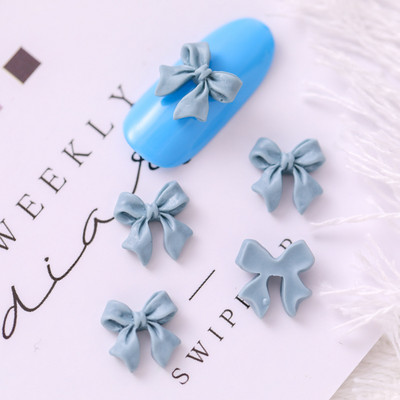 50 buc rășină mată pentru unghii mic fluture mini bijuterii web celebritate panglică cravată stereo mica carte roșie unghii stick