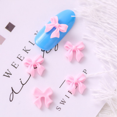 50 buc rășină mată pentru unghii mic fluture mini bijuterii web celebritate panglică cravată stereo mica carte roșie unghii stick