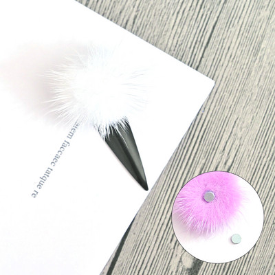 5 buc/lot japonez detașabil bilă de blană pom pom Nail Art Decor pompon cu magnet Manichiură iarna stil fierbinte ornamente DIY JE656