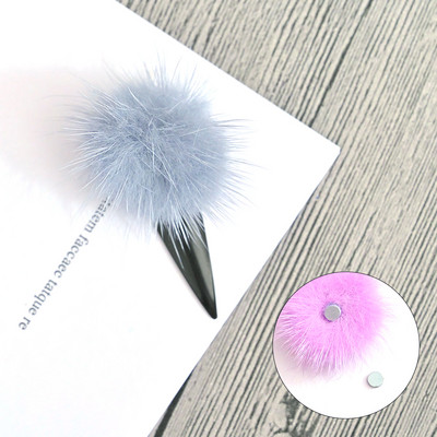 5 buc/lot japonez detașabil bilă de blană pom pom Nail Art Decor pompon cu magnet Manichiură iarna stil fierbinte ornamente DIY JE656