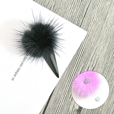 5 buc/lot japonez detașabil bilă de blană pom pom Nail Art Decor pompon cu magnet Manichiură iarna stil fierbinte ornamente DIY JE656