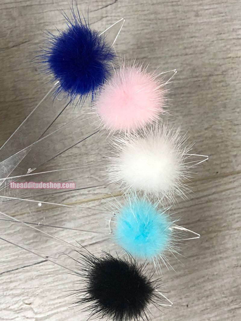 5 buc/lot japonez detașabil bilă de blană pom pom Nail Art Decor pompon cu magnet Manichiură iarna stil fierbinte ornamente DIY JE656