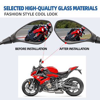 Για BMW S1000XR S1000R S1000 S 1000 XR R 1000XR Αξεσουάρ Κυρτός καθρέφτης Αύξηση όρασης Φακός οπισθοπορείας Καθρέπτες Πλαϊνός καθρέφτης