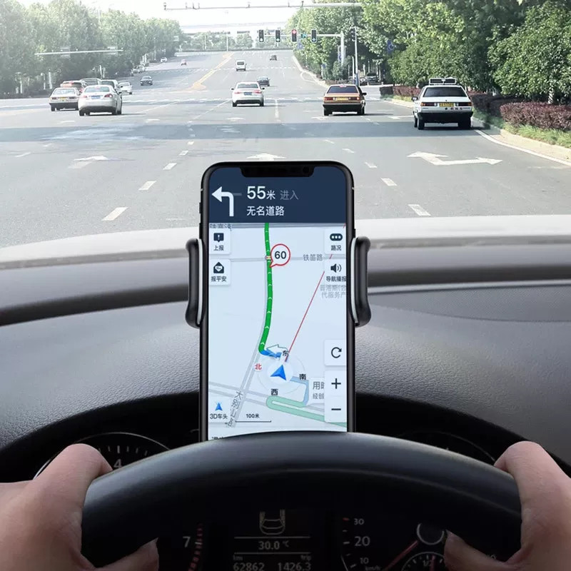 Suport pentru telefon mobil pentru mașină. Montare ușoară cu clips. Panou suport multifuncțional. Suport universal pentru panou de bord pentru navigație GPS