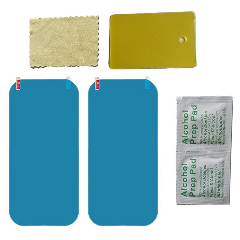 2vnt Lietui atsparus automobilinis sunkvežimis galinio vaizdo veidrodžio lipdukas nuo rasojimo, nuo akinimo, nuo rasojimo, vandeniui atspari apsauginė plėvelė 35*16cm 99% Transmi