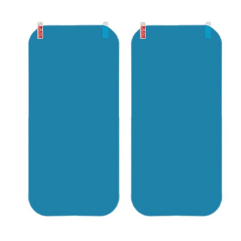 2vnt Lietui atsparus automobilinis sunkvežimis galinio vaizdo veidrodžio lipdukas nuo rasojimo, nuo akinimo, nuo rasojimo, vandeniui atspari apsauginė plėvelė 35*16cm 99% Transmi