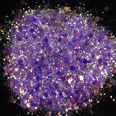 50G holografică mixtă în formă de hexagon unghii groase sclipici argintiu paiete laser fulgi strălucitori felii manichiură unghii decor artistic