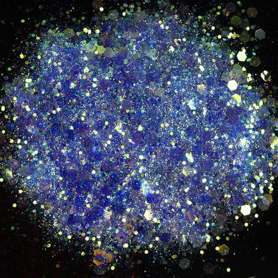 50G holografică mixtă în formă de hexagon unghii groase sclipici argintiu paiete laser fulgi strălucitori felii manichiură unghii decor artistic