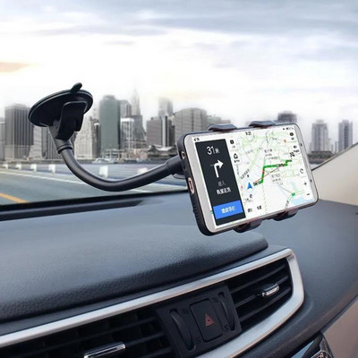 1 БР. Нов въртящ се на 360° държач за телефон за кола Универсален държач за табло за кола Стойки за GPS телефон Автоаксесоари Държач за телефон за кола