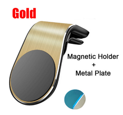 Magnetiline L-tüüpi telefonihoidik auto nutitelefoni aluse klambris. Magnetiline telefonihoidja sobib kõikidele mobiiltelefonide mudelitele