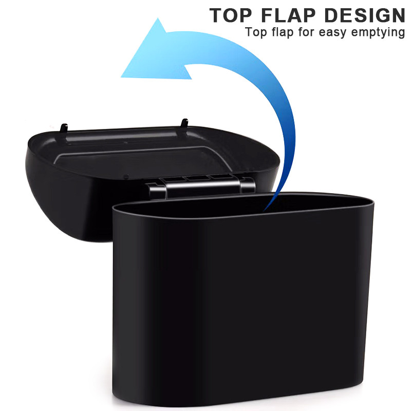 Coș de gunoi pentru mașină, agățat pentru vehicule, cutie de praf, cutie de depozitare, pătrat negru, tip de presare, coș de gunoi, accesorii pentru interior auto