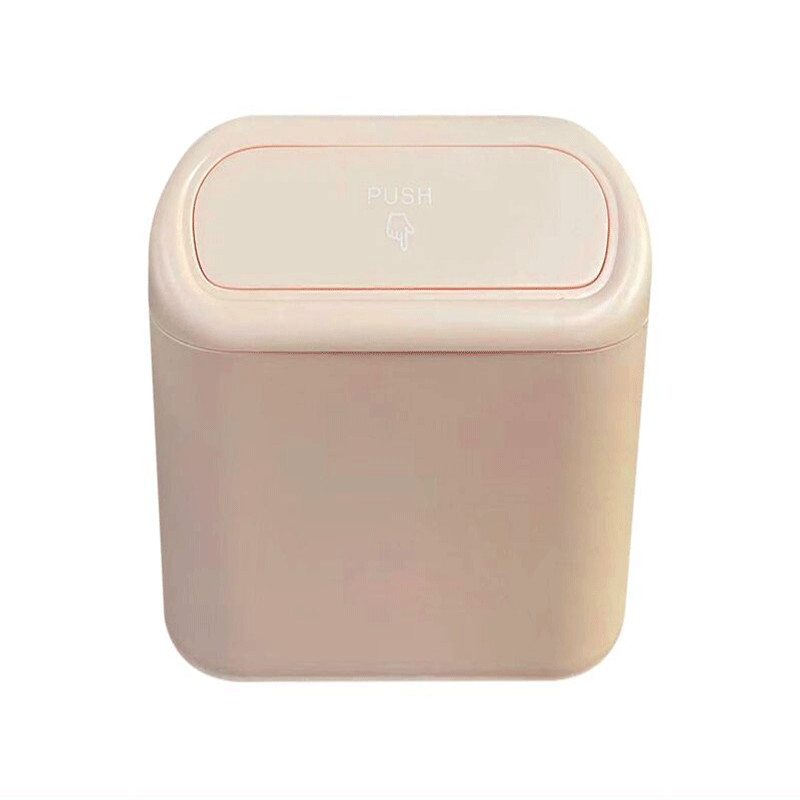 Coș de gunoi pentru autovehicul agățat Cutie de gunoi pentru praf Cutie de depozitare Abs negru Tip de presare Coș de gunoi Accesorii interioare auto