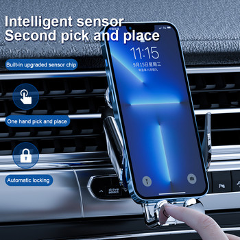 Νέα βάση στήριξης κινητού τηλεφώνου Creative Car 15W Ασύρματη θήκη γρήγορης φόρτισης σε θήκη κινητού αυτοκινήτου Auto Acessories