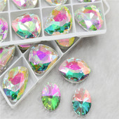 Arunca strasuri Pietre de cristal XC verzi luminoase pentru a face obiecte de artizanat unghii lipici pe geme Pointback de sticla Fabricarea de bijuterii Nufar