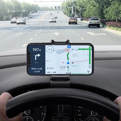 Automobilio mobiliojo telefono laikiklis prietaisų skydelis 3 kartos daugiafunkcis spaustukas, teleskopinis sagtis, fiksuotas navigacinis mobilusis telefonas Un