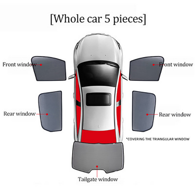 Pentru Mercedes Benz Clasa C W204 2007-2014 Parasolar magnetic pentru masina Parbriz fata Cortina Geam lateral spate Parasolar Vizor