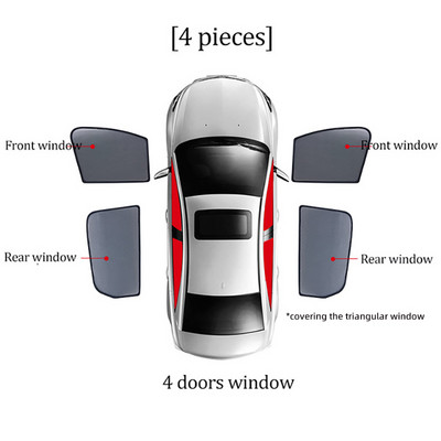 Pentru Mercedes Benz Clasa C W204 2007-2014 Parasolar magnetic pentru masina Parbriz fata Cortina Geam lateral spate Parasolar Vizor