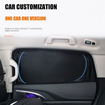 για Tesla Model 3 YXS 2023 Privacy Sun Shade Πλαϊνό παράθυρο Αυτοκινήτου Sunshade Skylight Τυφλό Δίχτυ σκίασης Προσαρμοσμένο εμπρός πίσω παρμπρίζ