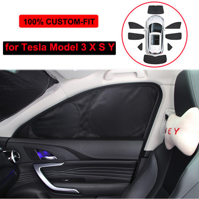 Tesla Model 3 YXS 2023 adatvédelmi napellenző autó oldalsó ablak napernyője tetőablak árnyékoló háló egyedi első hátsó szélvédő