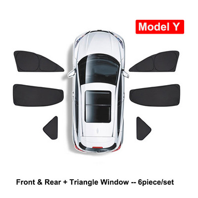 Pentru Tesla Model 3 YXS 2023 Umbrire de soare de confidențialitate Geam lateral de mașină Parasolar Luminar oarbe Plasă de umbrire Personalizată Parbriz față spate
