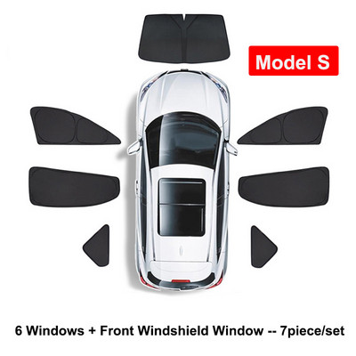 Pentru Tesla Model 3 YXS 2023 Umbrire de soare de confidențialitate Geam lateral de mașină Parasolar Luminar oarbe Plasă de umbrire Personalizată Parbriz față spate